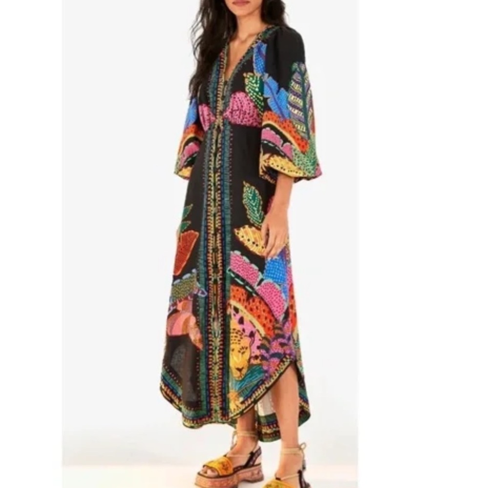 FARM Rio Multicolor High Low Dress